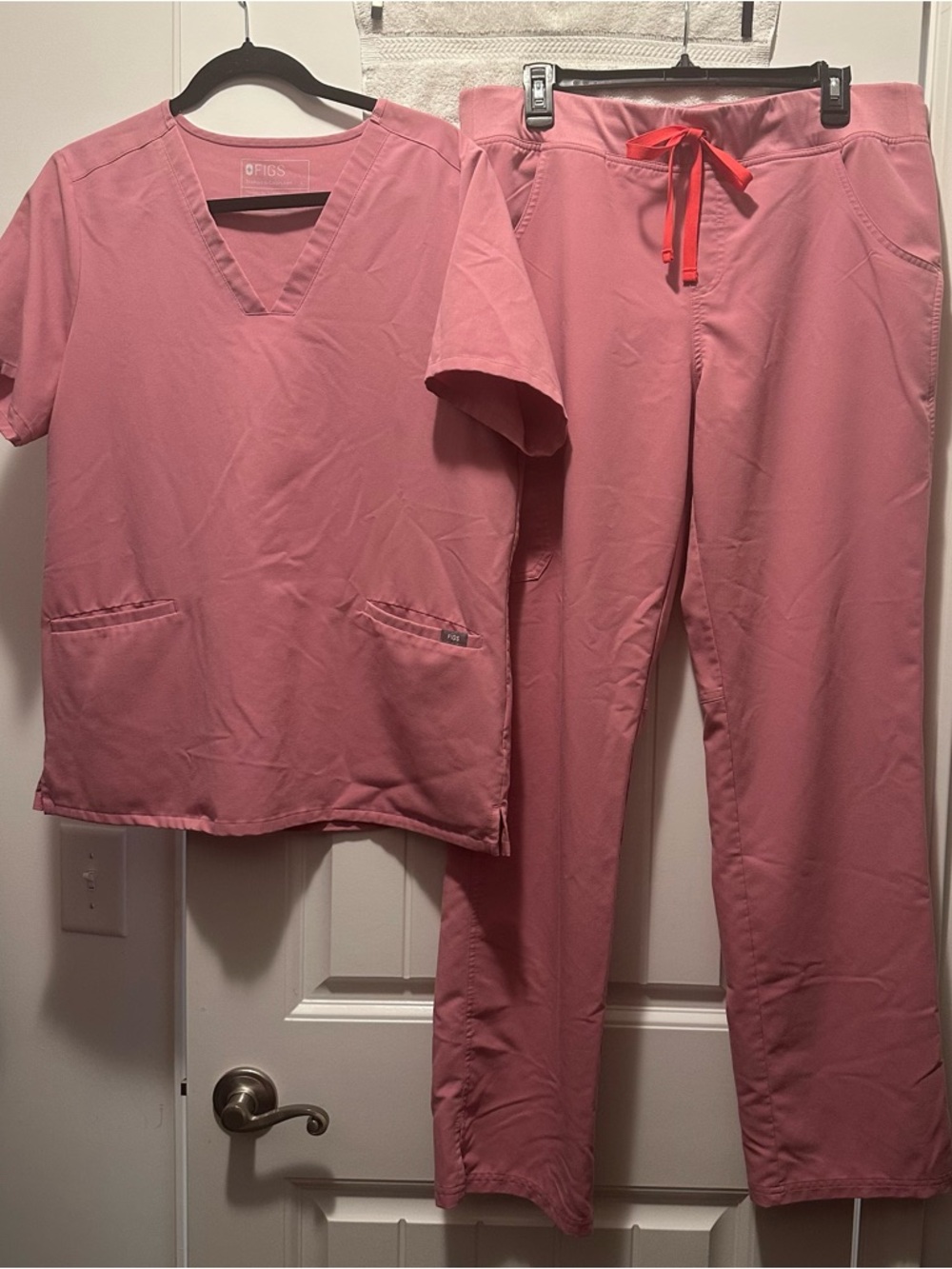 Figs Scrub Set Chalk Pink L/LT